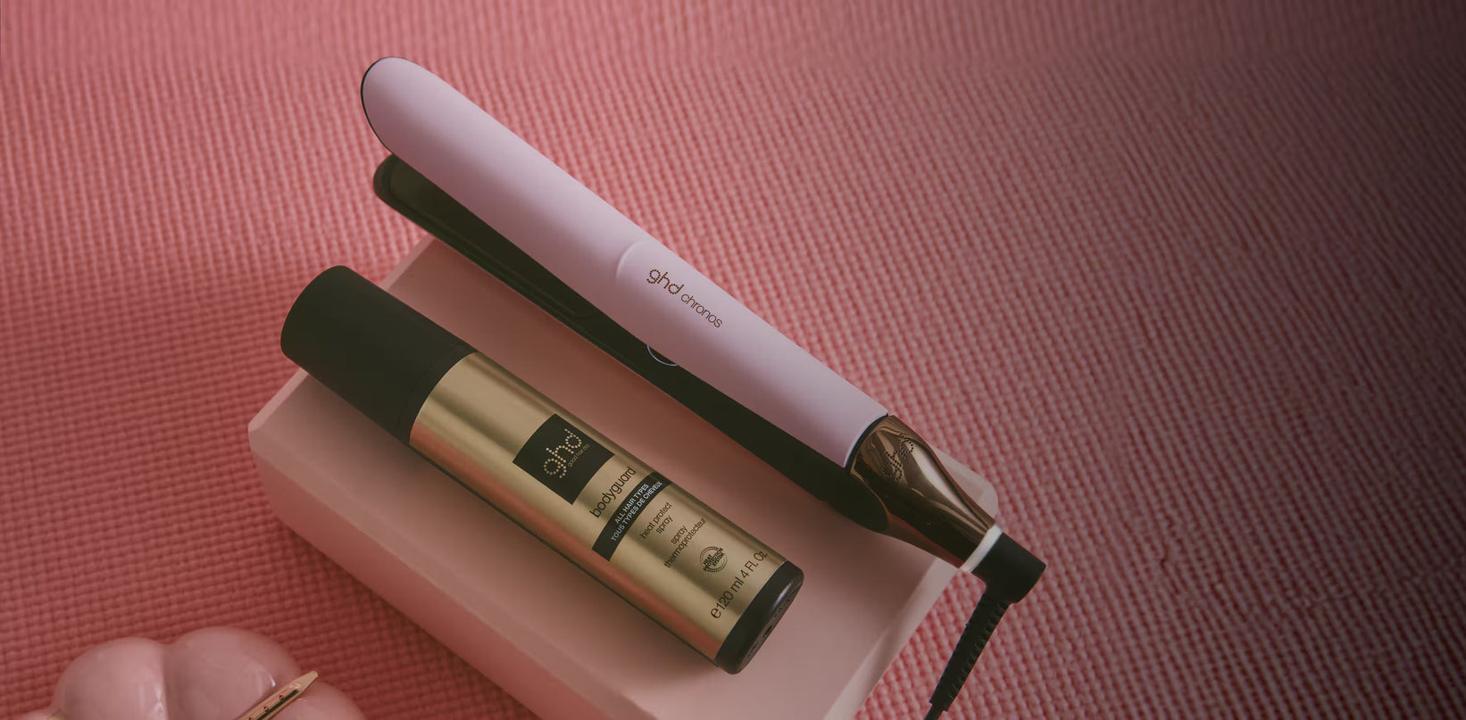 LISSEUR CHRONOS - ROSE CLAIR À PLAQUES CLASSIQUES (26 mm)