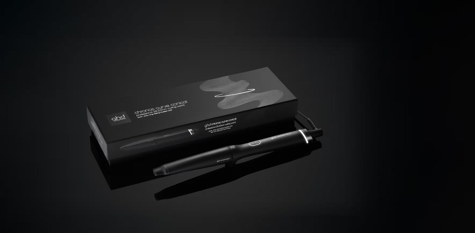 BOUCLEUR CHRONOS CURVE CONICAL WAND (28-23MM) - POUR DES BOUCLES NATURELLES